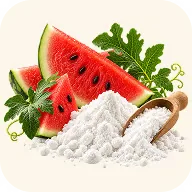 Pastèque et poudre blanche de L-citrulline