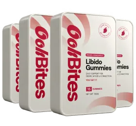 Pack de 4 boîtes de gummies Oohbites, cure de 2 mois